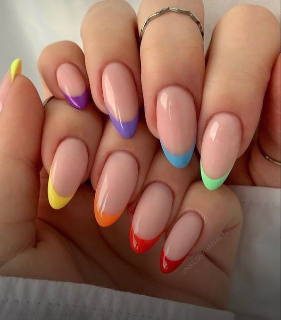 15 Winter Rainbow Nail Ideas for 2023-2024