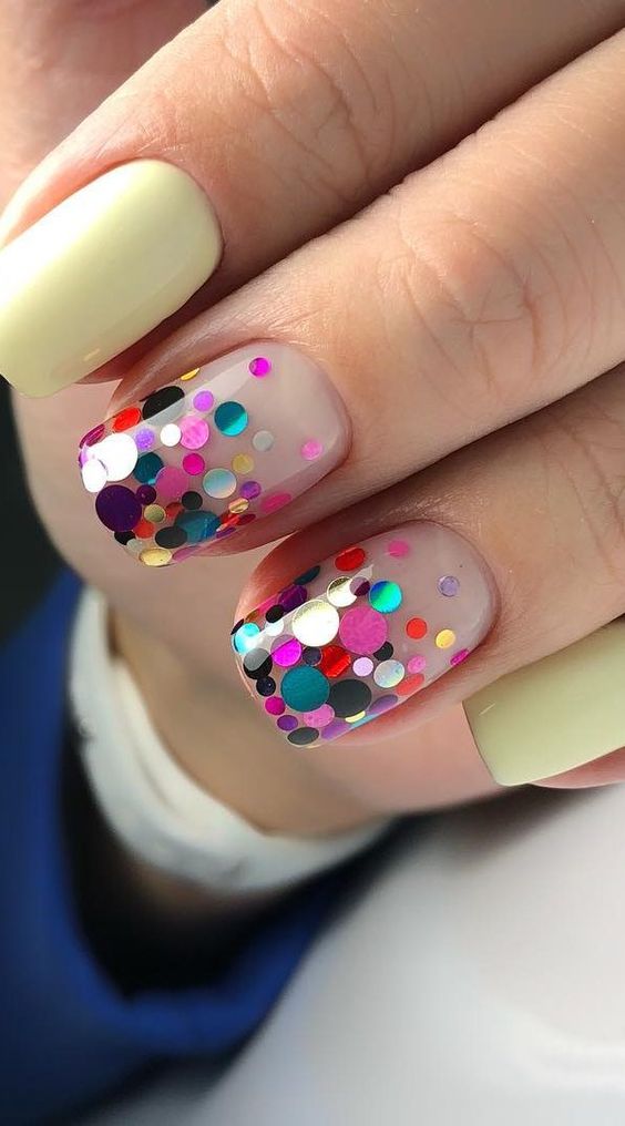 15 Winter Rainbow Nail Ideas for 2023-2024