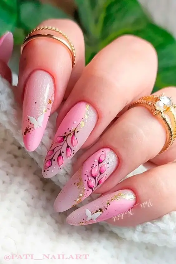 17 Pretty Pink Nail Ideas for Winter 2023-2024