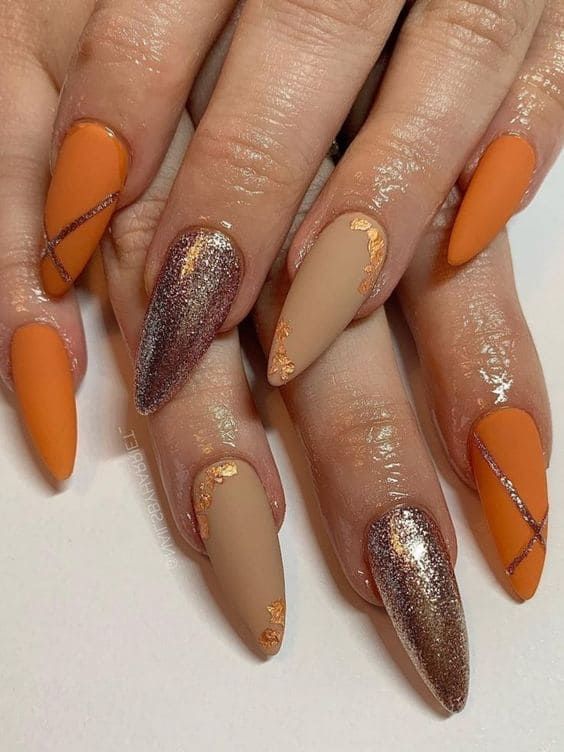 15 Vibrant Orange Nail Ideas for Winter 2023-2024