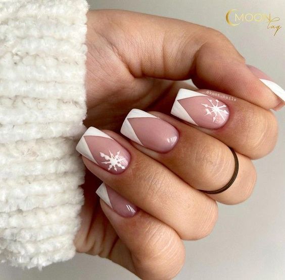 15 Snowflake-Inspired Winter Nail Art Ideas for 2023-2024