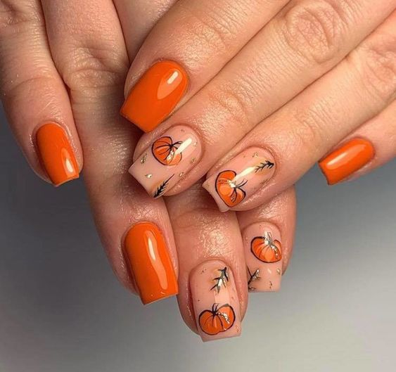 15 Vibrant Orange Nail Ideas for Winter 2023-2024