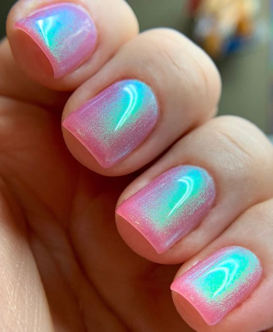 15 Short Acrylic Winter Nail Ideas for 2023-2024