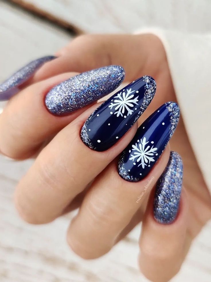 Oval Nails Winter Colors 2023-2024: 19 Ideas to Elevate Your Winter Nail Game