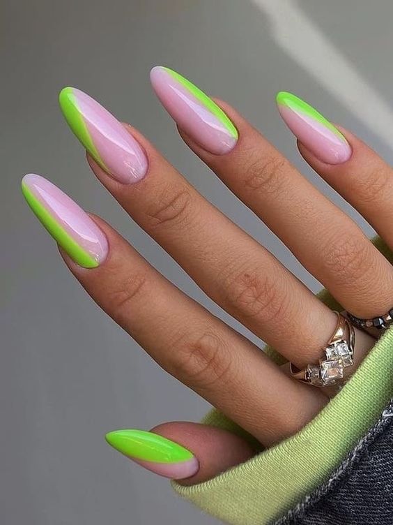 17 electrizantes ideas de uñas de neón para invierno para 2023-2024