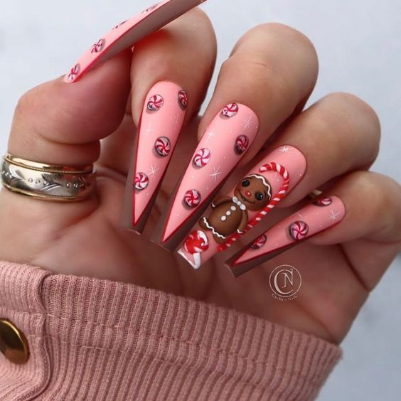 19 Festive Christmas Gel Nail Ideas for 2023