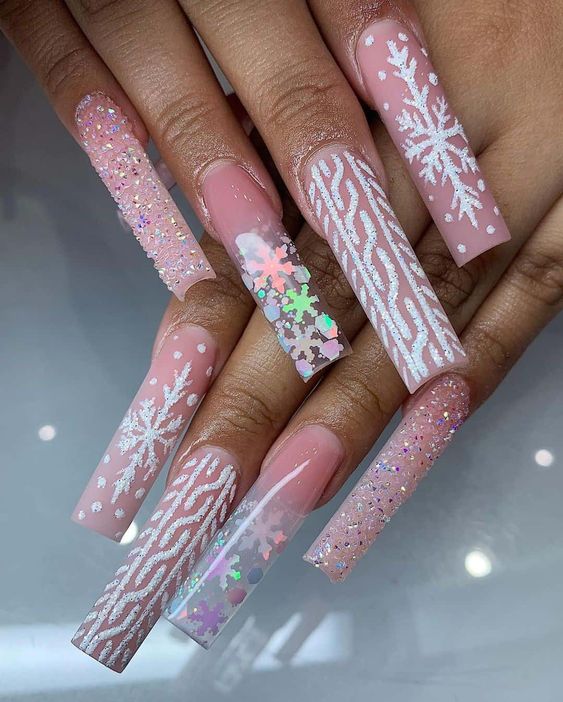 19 ideas de uñas largas de invierno para 2023-2024