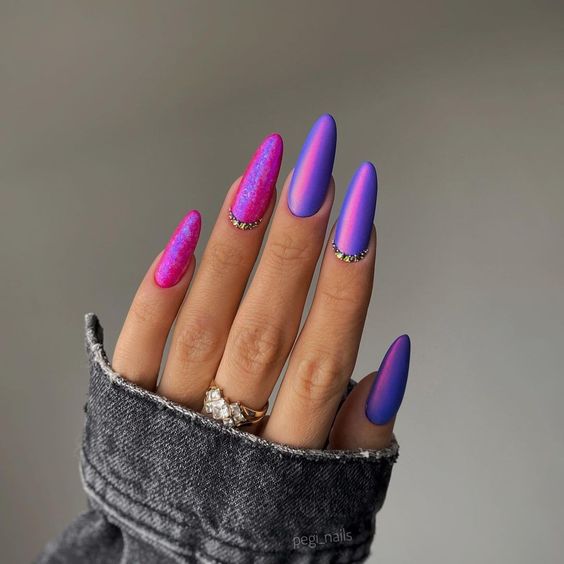 17 electrizantes ideas de uñas de neón para invierno para 2023-2024