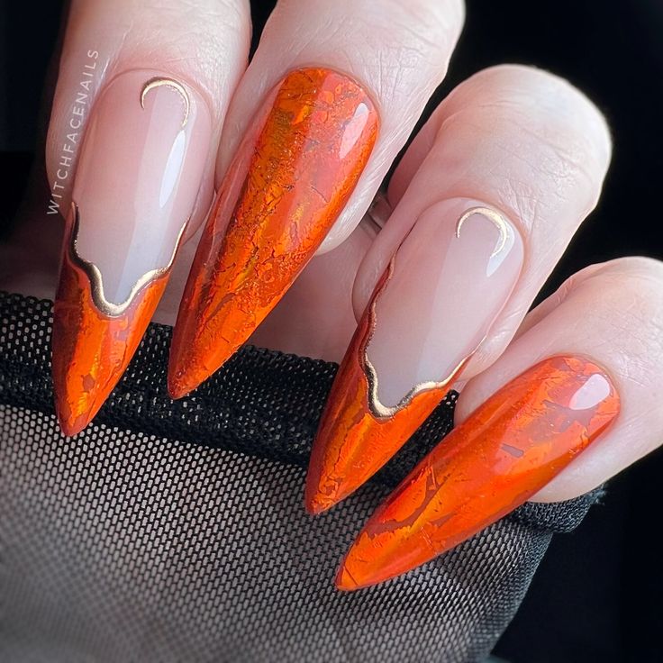 15 Vibrant Orange Nail Ideas for Winter 2023-2024