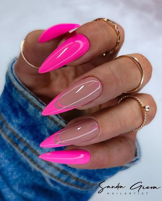 17 electrizantes ideas de uñas de neón para invierno para 2023-2024