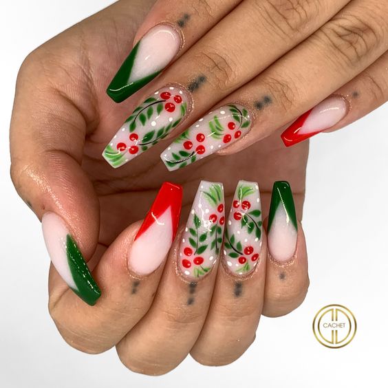 17 Gorgeous Long Christmas Nail Ideas for 2023