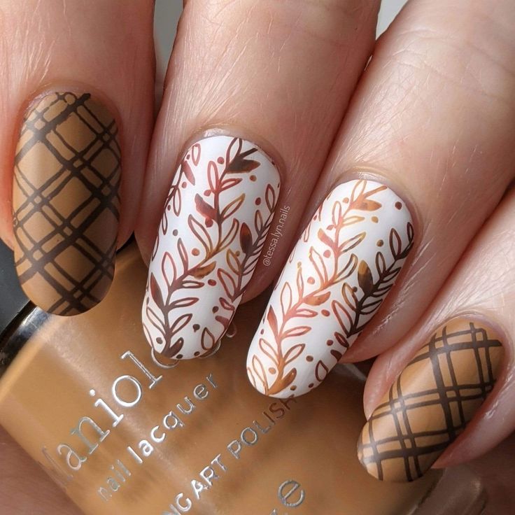 17 Cozy Winter Nail Ideas in Brown Shades for 2023-2024