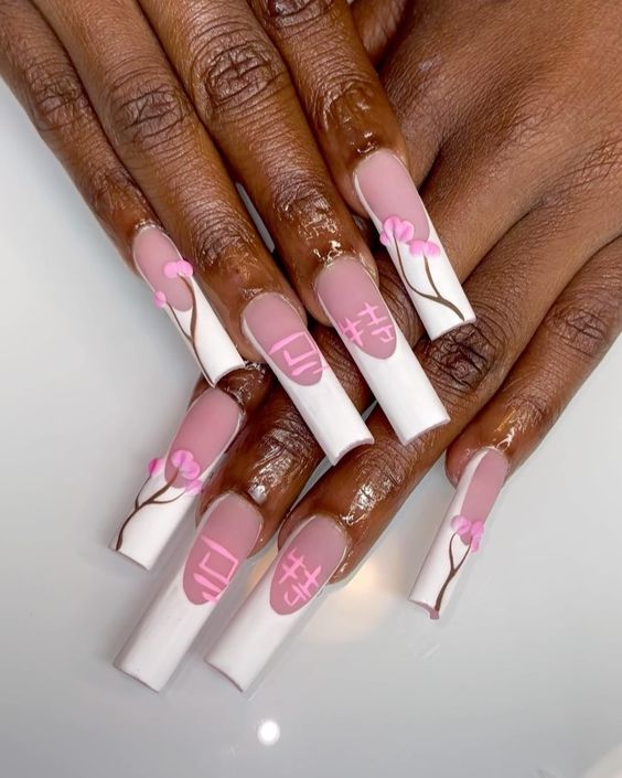 17 Pretty Pink Christmas Nail Ideas for 2023