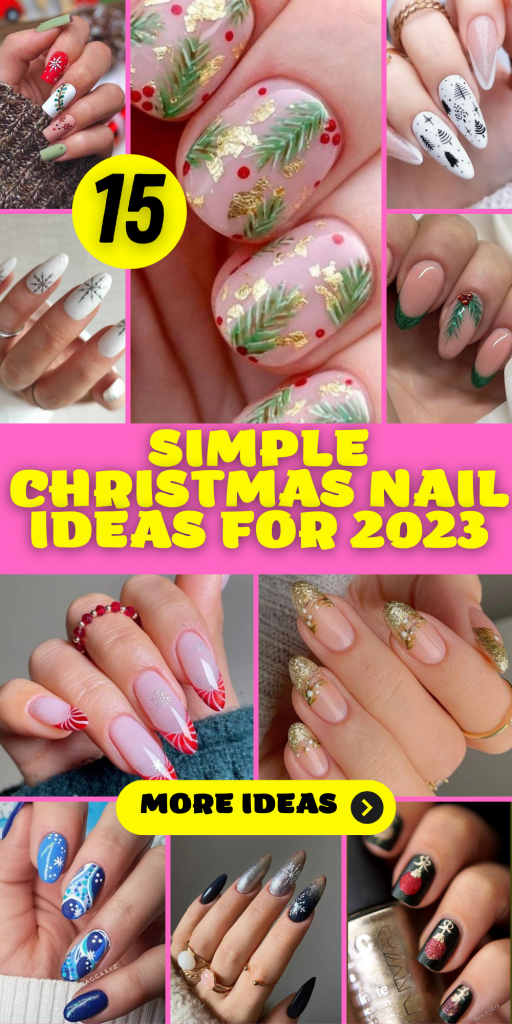 15 Simple and Elegant Christmas Nail Ideas for 2023