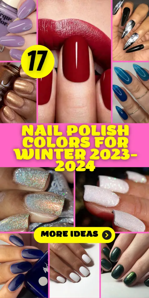 17 elegantes colores de esmalte de uñas para el invierno 2023-2024