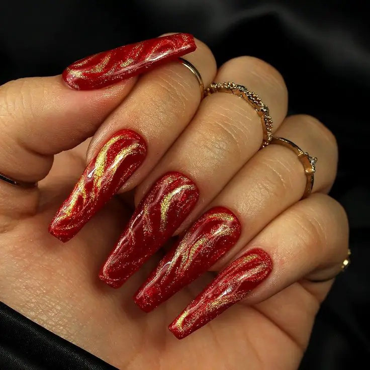 17 Gorgeous Long Christmas Nail Ideas for 2023