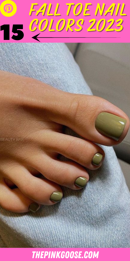 15 colores de uñas de los pies de otoño de moda para 2023