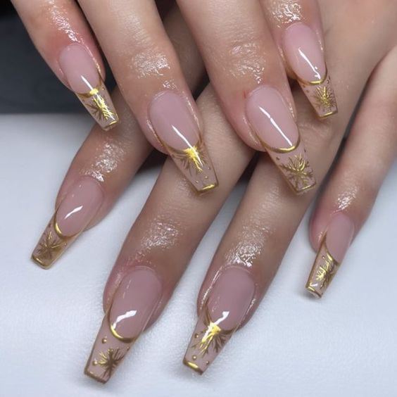 Gold Winter Nails 2023-2024: 15 Glamorous Ideas