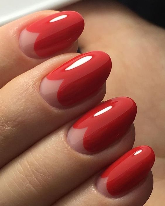 Short New Year's Nails in Red for 2024: 15 Festive Ideas