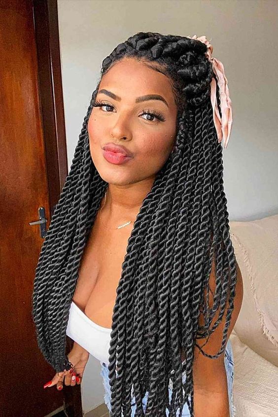 17 Stunning Twist Braids Hairstyles for Women in 2024 Creative