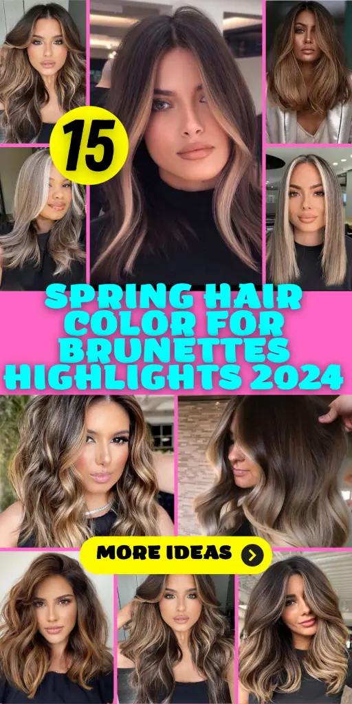 Spring Hair Color for Brunettes Highlights 2024 – Embracing Warmth and Style