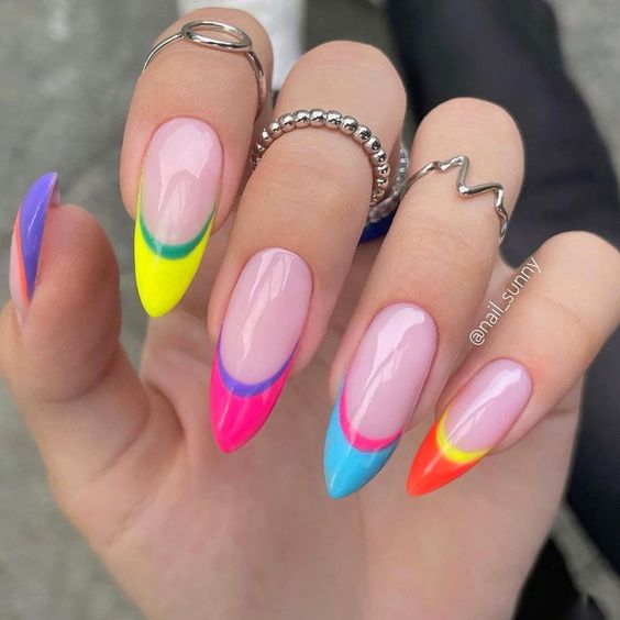 Spring Rainbow Nails 2024: A Spectrum of Style