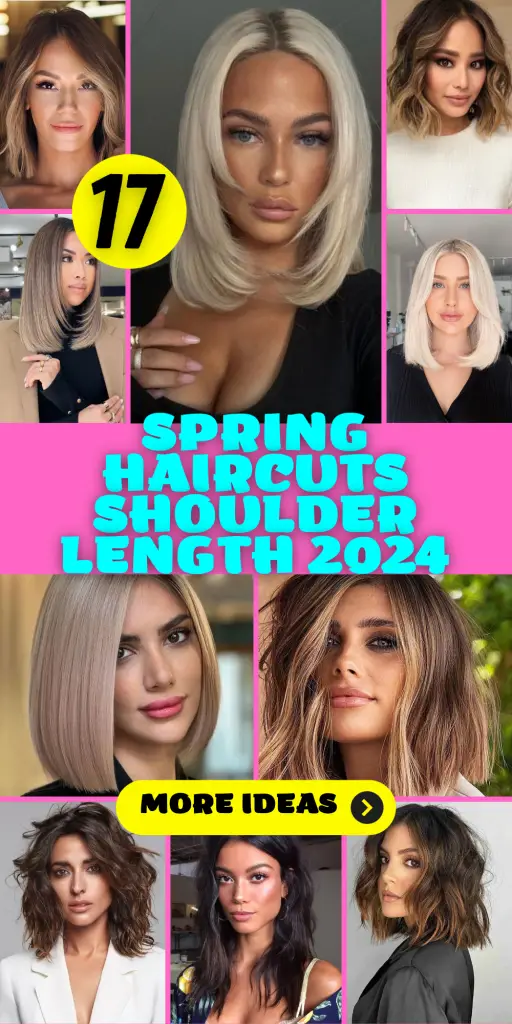 Embracing the Spring Breeze: Shoulder-Length Haircuts of 2024