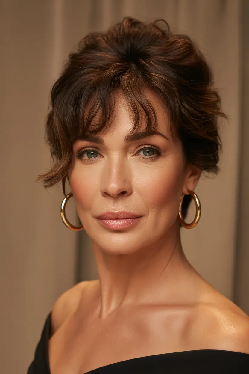 Fall-hairstyles-for-women-over-50-Chic-Volume-with-Whispy-Curtain-Bangs