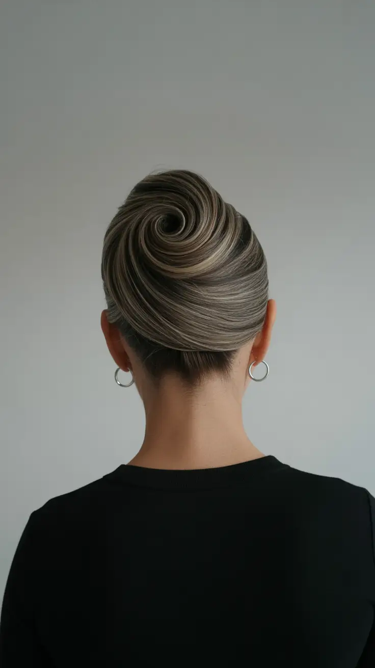 Fall-hairstyles-for-women-over-50-The-Elegant-Spiral-Twist