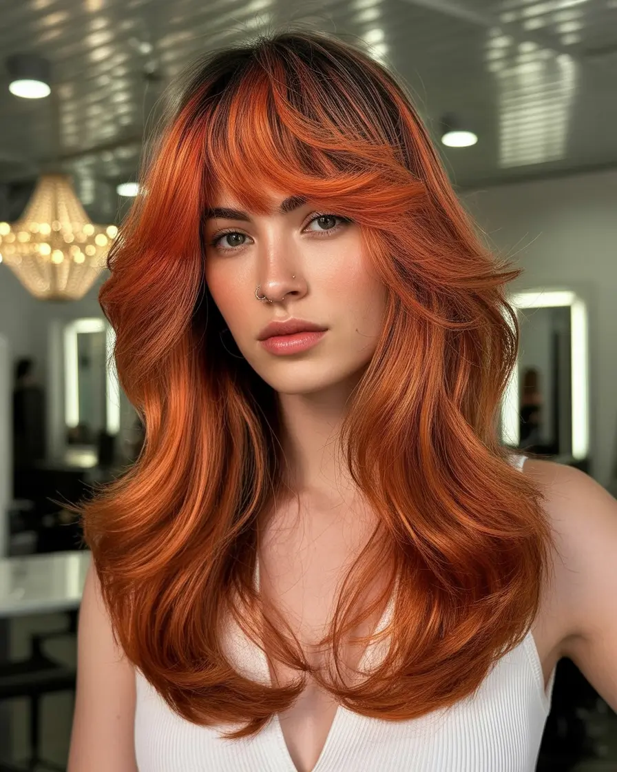 haircuts-September-2025-Fiery-Layered-Shag-with-Full-Fringe