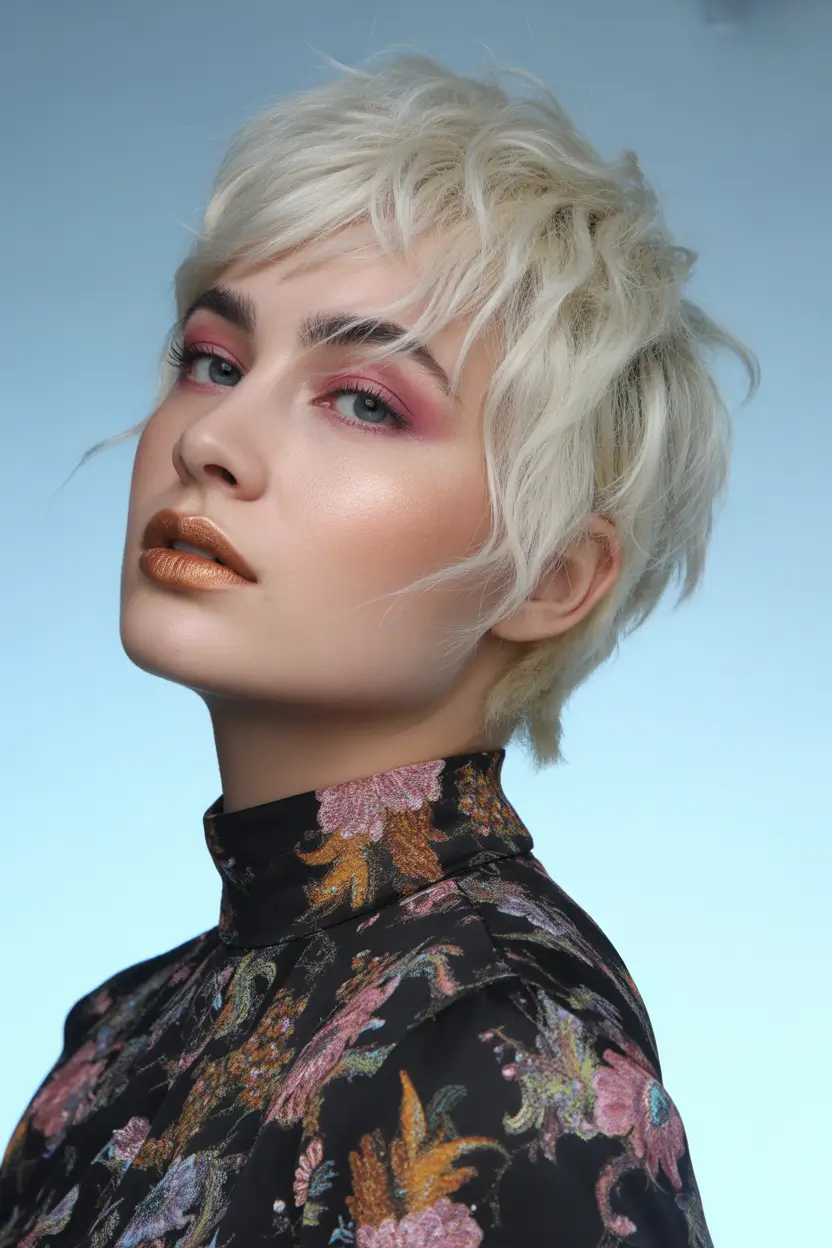 haircuts September 2025 Platinum Texture Meets Punk Revival