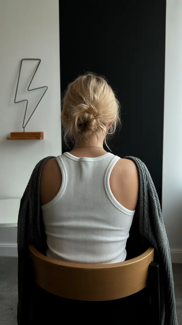fall bob hairstyle Relaxed Blonde Knot Bob