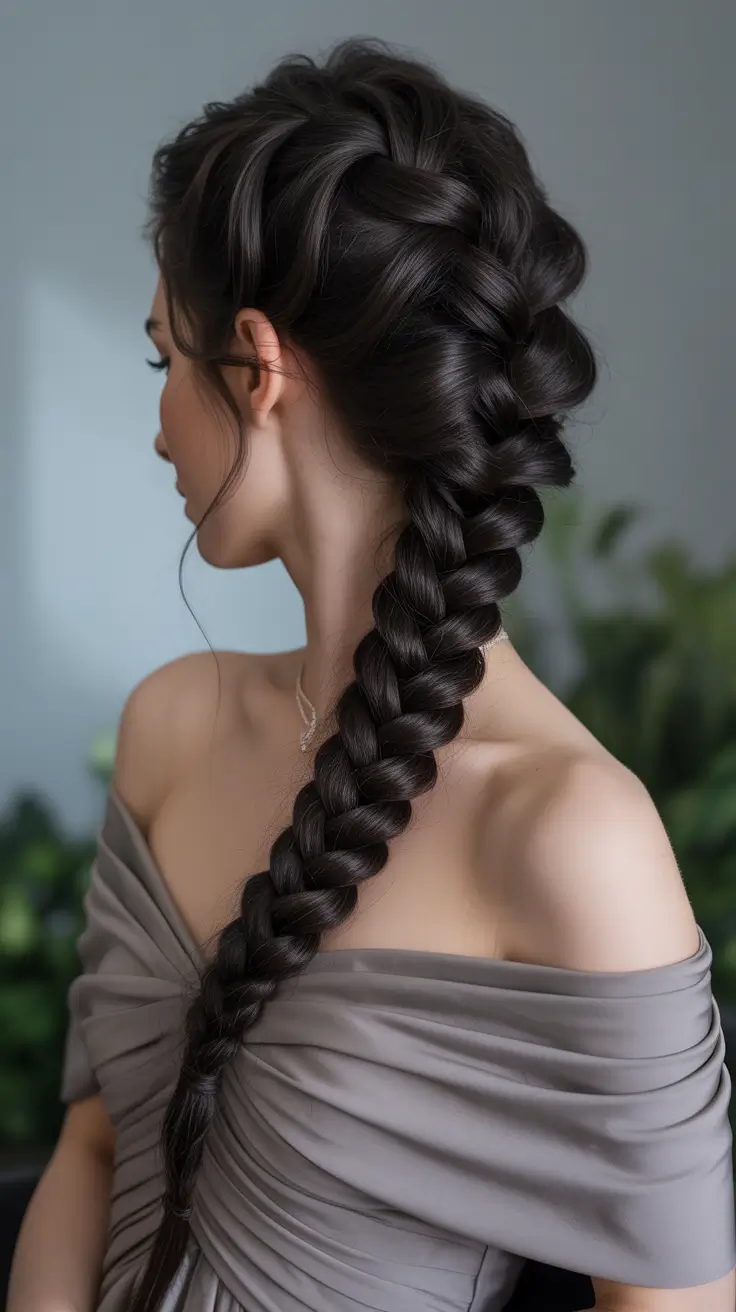 Fall braids hairstyle Romantic Loose Side Dutch Braid