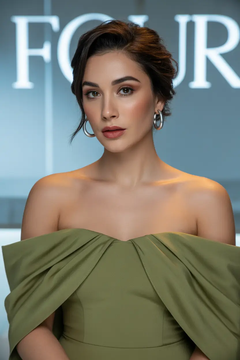 Fall hairstyle for long hairs Short Faux-Bob Twist for Medium Length Glam