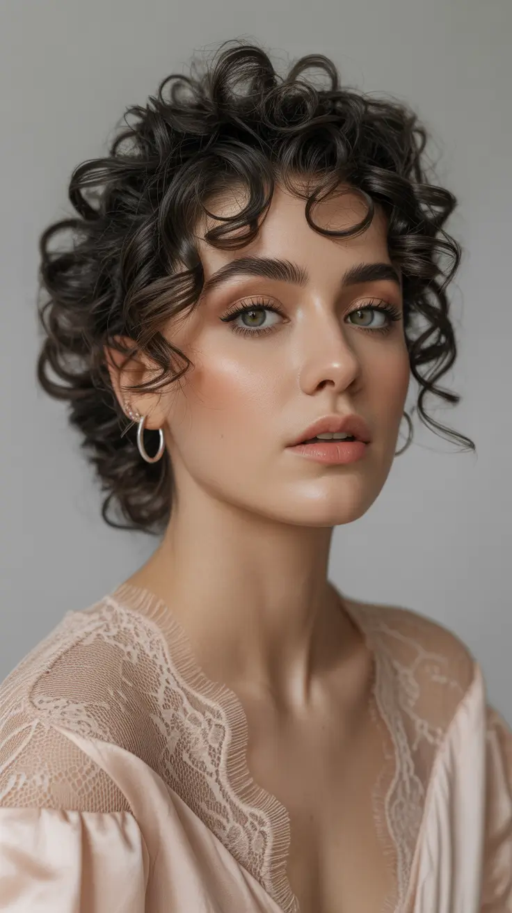 Fall hairstyle for long hairs Glossy Ringlets with Vintage Volume