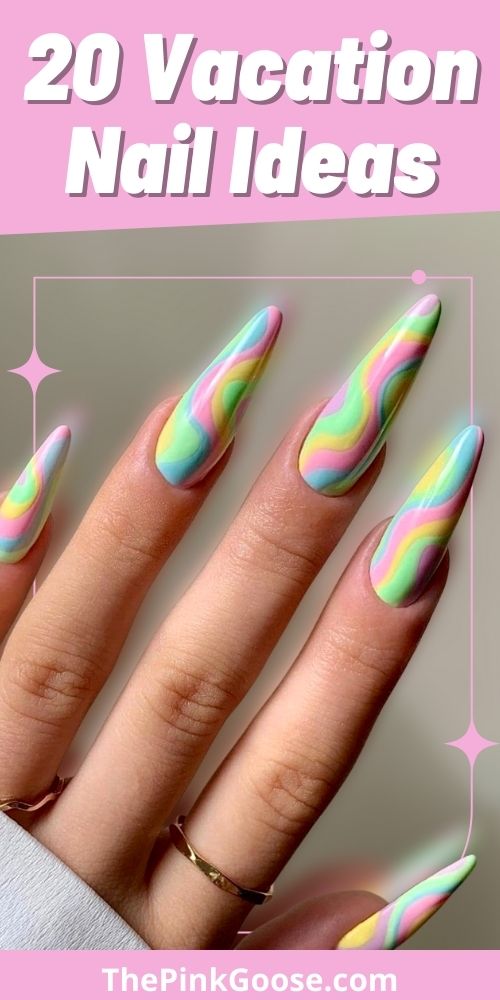 20 Fresh Vacation Nails For You