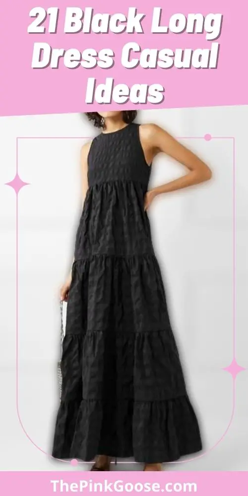 21 Ideas Black Long Dress Casual