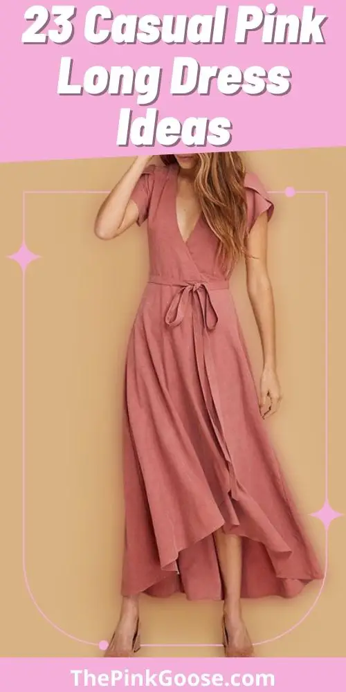23 Gorgeous Pink Long Dress Casual