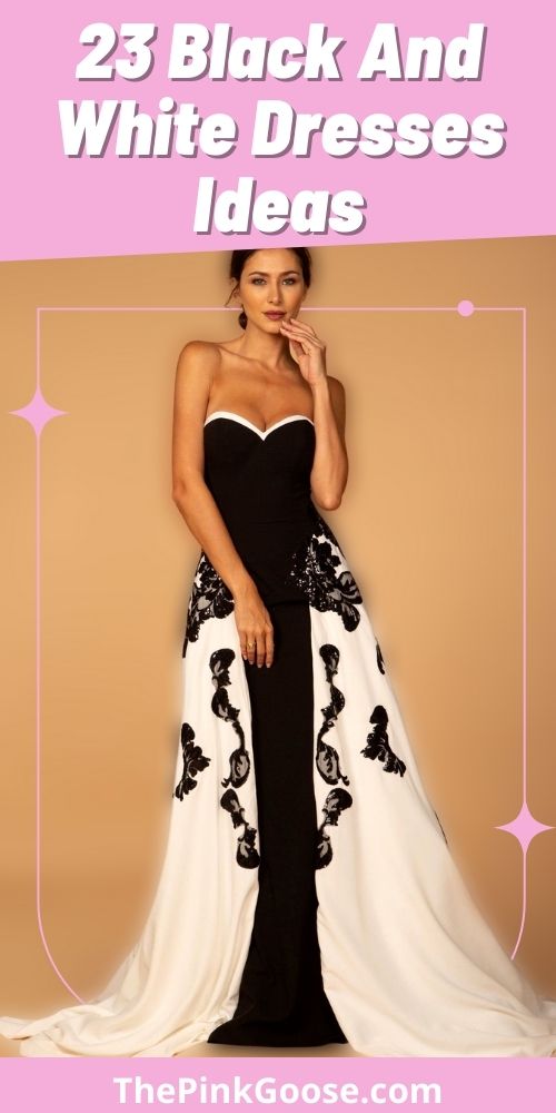 23 Gorgeous Black and White Dresses
