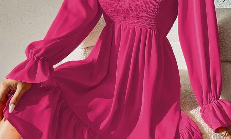 Pink Long Dress Casual