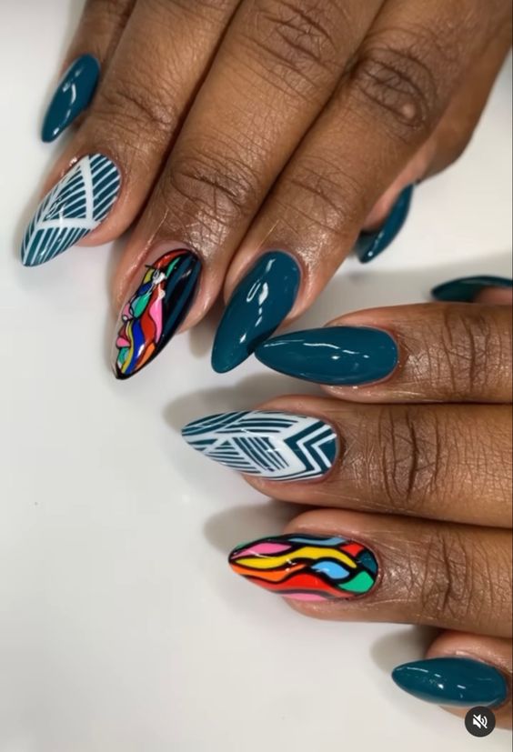 Summer 2023 Almond Nail Designs: 25 Ideas - thepinkgoose.com