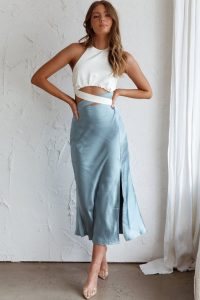 Satin Skirt Outfit Summer 2023: 23 Ideas
