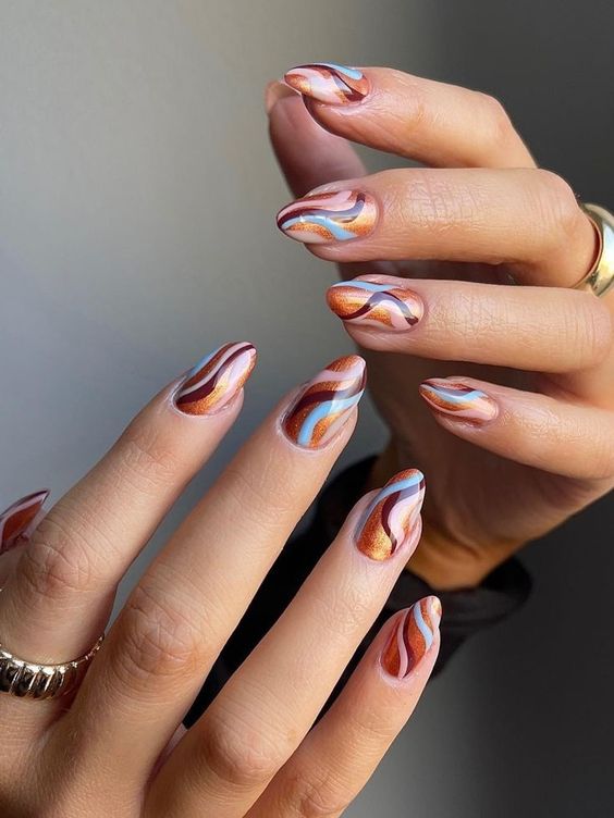 19 Chic Fall Nail Designs for Almond-Shaped Nails in 2023