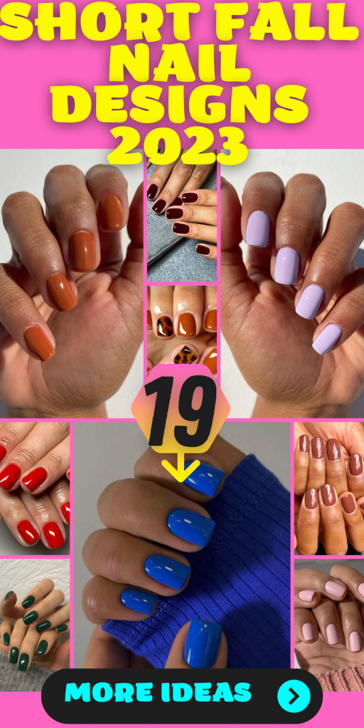 19 Chic Plain Short Fall Nail Designs for 2023 - thepinkgoose.com