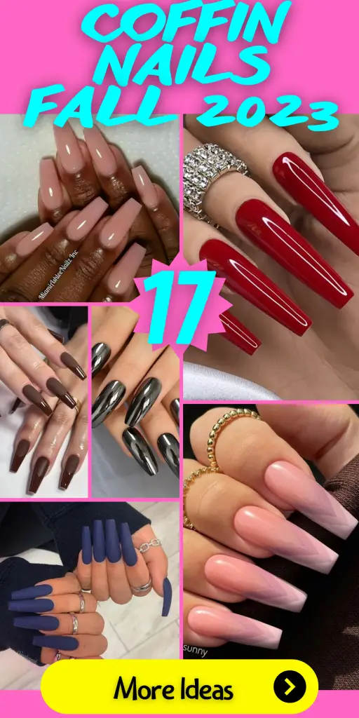 17 Chic Monochrome Fall Nail Ideas for 2023: Elevate Your Coffin Nails ...