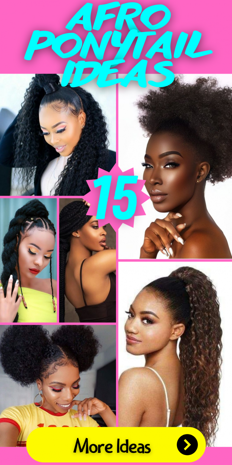 15 Gorgeous Afro Ponytail Ideas for a Stunning Look - thepinkgoose.com