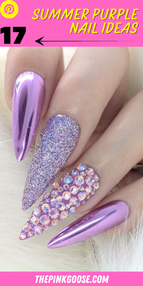 Summer Purple Nail Ideas: 17 Stylish Inspirations - thepinkgoose.com