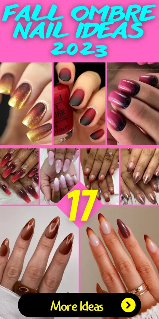 17 Stylish Plain Fall Ombre Nail Ideas for 2023 - thepinkgoose.com