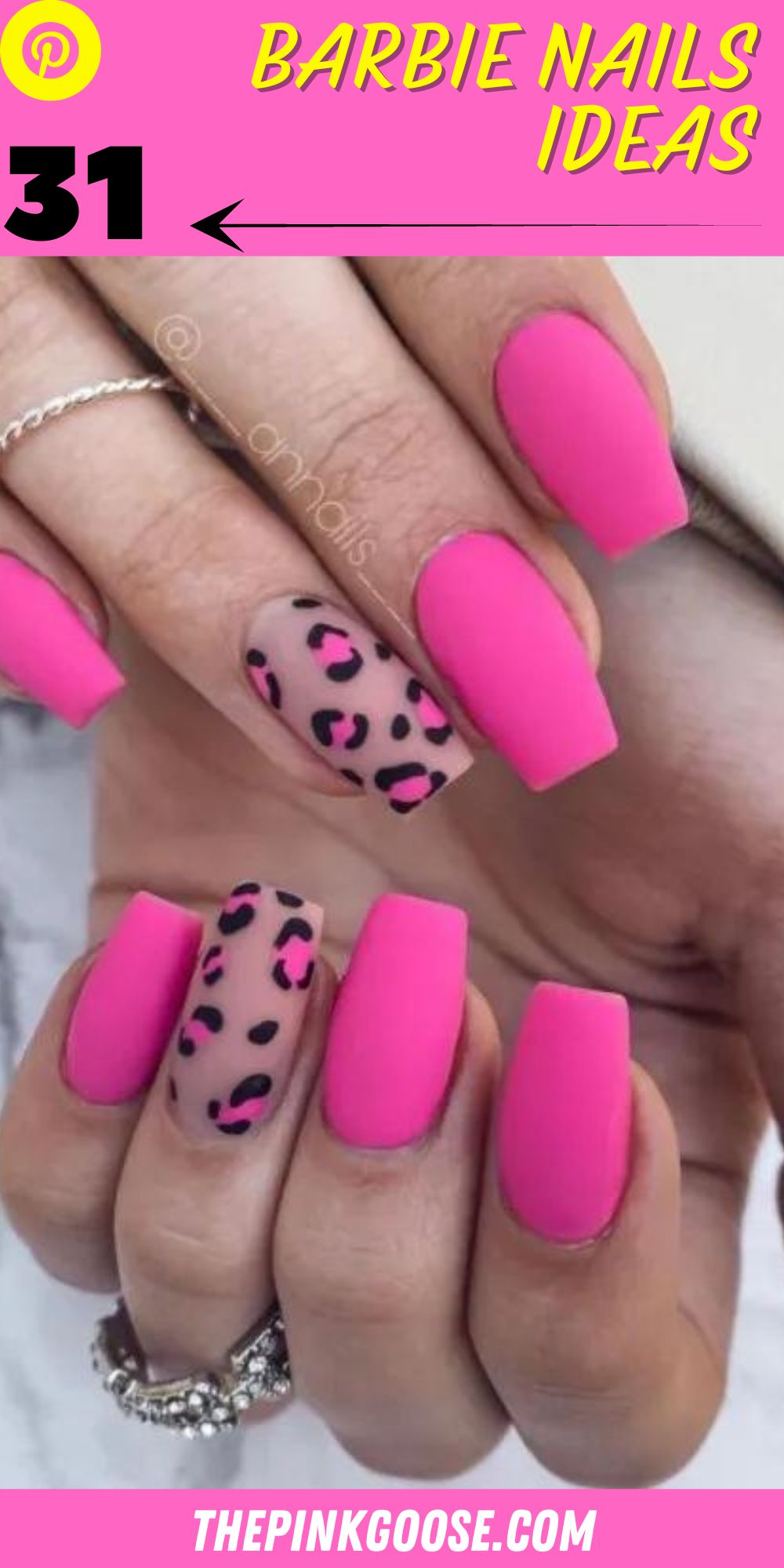 Barbie Pink Glam: Rock the Hottest Pink Shades with Short and Long Acrylic Nails and Design