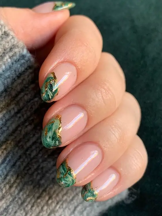 17 Gorgeous Green Fall Nail Ideas for 2023: Embrace the Natural Charm!